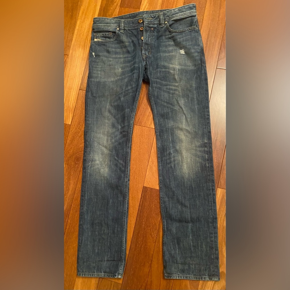 Men’s Diesel W31 x L32 Safado Blue Jeans, Wash OUB89